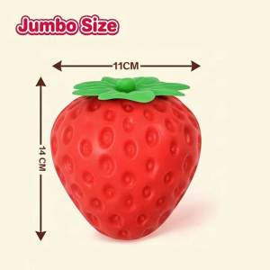 OLOEY | Large Strawberry Slow Rising Squishy Toy Soft Realistic Fruit Squeeze Stress Ball Fidget Sensory Toy Desk Ornament Party Gifts