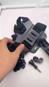 First Person Adjustable Chest Strap Holder for Action Camera / Mobile Phone for Streaming Cycling Skiing for GoPro 1/4" Screw