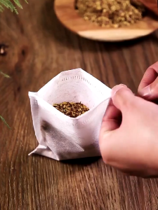 100PCS Empty Tea Bag | Tea Filter Bag With Drawstring Disposable Food Grade Non Woven Bag Fabric