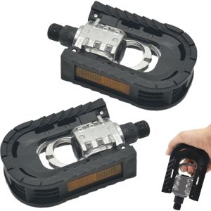 Folding Bicycle Bike Pedals for Ebike with Reflective Strips Wide Flat PedalsAluminum Urban Cycling Pedals