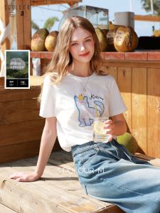 3COLOUR·S | Cat Print T-Shirt Women M
