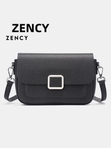 Túi Xách Nữ Thời Trang Thanh Lịch Zency Túi Đeo Chéo Hình Vuông Bằng Da Thật Túi Thiết Kế Hợp Thời Trang Có Túi Bên Trong