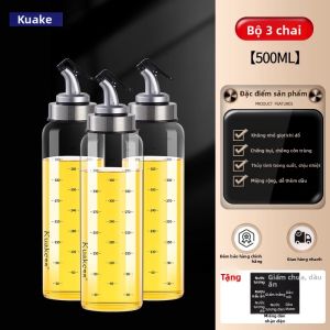 KuaKe | Chai Thủy Tinh Đựng Gia Vị Dầu Và Giấm