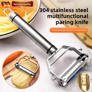 MONLEYTA | German Three-in-One Kitchen Professional 304 Stainless Steel Multi-Function Fruit Peeler Home New Model Shredder