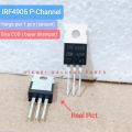 IRF4905 IRF 4905 P-Channel Mosfet Transistor 74A 55V 3pin/kaki TO-220AB FET 4905 IRF. 