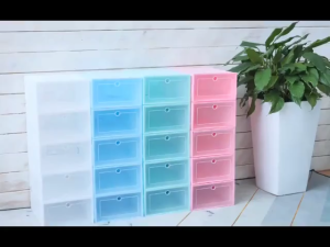 [✅SG Ready Stock] Plastic storage box dust-proof and moisture-proof shoe rack shoe storage cabinet household simple transparent shoe box