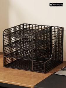 evesigar | Minimalist Metal Document Organizer A4 Shelf