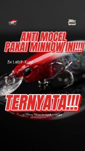UMPAN PANCING LURE MINNOW RIPTIDE VIKING FLOATING ACTION PANJANG 12 CM BERAT 17 GR Victoria Fishing