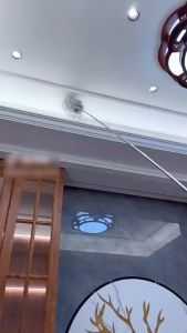 Chổi Quét Bụi Máng Mạng Nhện Trần Nhà Trên Cao Cây Phất Trần Nóc Nhà Lau Dọn Sạch Bụi Bẩn Hút Bụi Bẩn 2021 - Cán Dài 2M8 Rút Gọn Gập Được 90 Độ Thông Minh