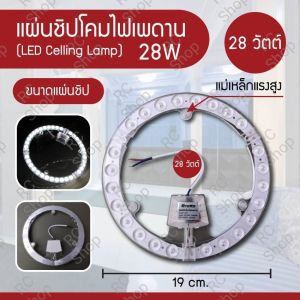 ไฟเพดานแม่เหล็ก 28W/36W (พร้อมอุปกรณ์ติดตั้งใช้งานได้เลย)