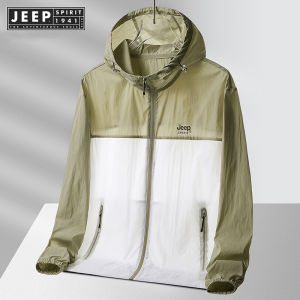 Jeep Spirit 1941 estd mens sun protection jacket exquisite bicycle jacket hiking and fishing summer street clothing