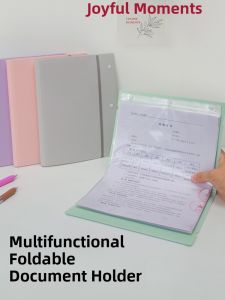 Foldable A4 File Folder A5 Exam Paper Document Storage Booklet Small Receipt Holder Pregnancy Checkup Archive Booklet Storage Bag