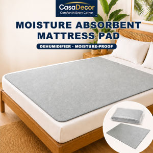 CASA Anti Damp Mattress Pad Moisture Absorbing Breathable Bed Mat 3/5mm Grey 90/120/150/180cm Home Bedroom
