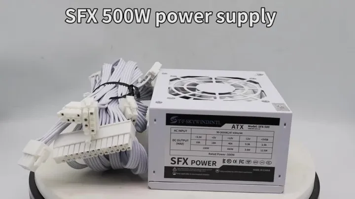 T.F.SKYWINDINTL | ATX/SFX 400/500/600W 80 Plus Mini Power Supply PSU For POS Full Voltage 94V-264V SFX-T500 Power Conversion ITX Solution/Micro