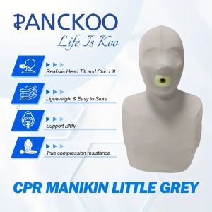 Panckoo Little Grey- Professional Adult CPR Manikin for Cardiopulmonary Resuscitation Training