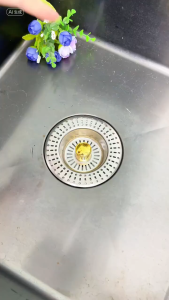 304 stainless steel kitchen sink filter screen press-type bouncing core drain Washing Basin Sink Drain Pipe Tahan lama