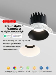 ZAGE | Full Spectrum COB Recessed Downlight Dazzle-Free Hidden Design