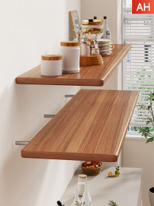 WUBUWEI | Background Display Shelf Wooden Wall Hanging Rack