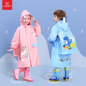 LORDWEY || BEIMEI Cute Polyester Baby Raincoat Outdoor Waterproof Rain Coat Children Impermeable Poncho Boys Girls Rain Jacket