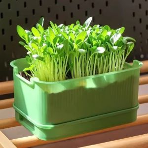 Sprouter Tray Hydroponic Tray Soilless Cultivation Garden Nursery Potted Grow Fresh Greens Easily