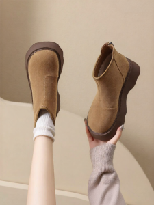 Josiny | Thick Sole Heel Increasing Short Boots