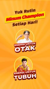 Champion Minuman Cokelat Mayora Champion 1 Renceng Coklat Instan