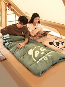 Túi Ngủ Trại Ngoài Trời Dày Dặn Chống Lạnh Cho Người Lớn Hình Gấu Trúc Camel Outdoor Camp Sleeping Bag Đa Năng Dùng Trong Nhà Và Ngoài Trời