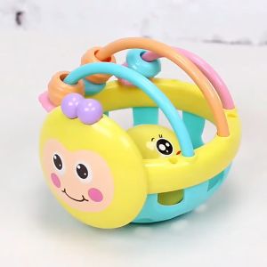 Baby Rattle Toy Cartoon Hand Knock Rattle Dumbbell Kids 0-12 Months childrens educational toys