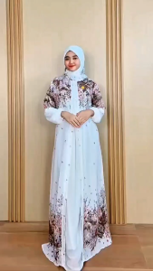 SOFIYAH SET | OISA DRESS (LABEL SAVNA) | GAMIS ABAYA PESTA CERUTY PAYET MODEL TERBARU
