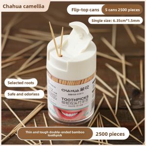 CHAHUA | Double Headed Bamboo Toothpicks Food Grade