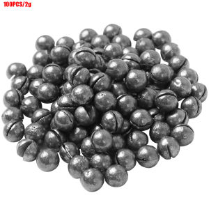 Removable Split-Shot100Pcs Lead Sinking Split Shots Fishing SinkersFishing Weights Sinkers Round Lead