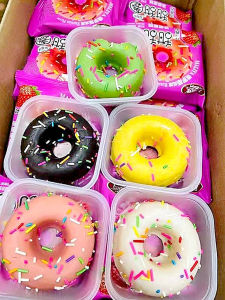 Majuya Donut Cake Russian Style Kids Pastry Snack Chocolate Coated Breakfast Bread Baking