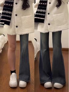 New Spring Girls Trousers Stretchy Flared Pants