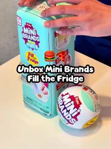 hot toys | New ZURU Mini Brand Surprise Refrigerator Ball Mystery Toy Decorative Type Surprise Box Perfect for Birthday Gifts