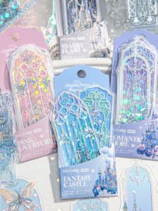 Mr.paper | Iridescent Castle Windows PVC Bookmark
