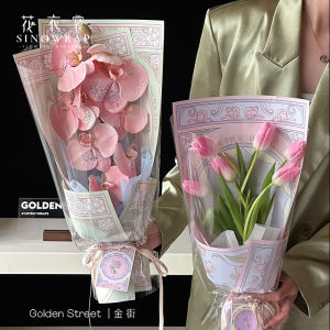 ดอกไม้เสื้อผ้ากระดาษมุกฝรั่งเศส Retro ดอกไม้กันน้ํากระดาษคราฟท์ดอกไม้ช่อดอกไม้ Art Craft วัสดุสําหรับวันแม่