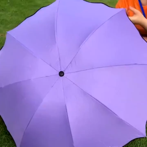 Payung Lipat UV Folding Manual Umbrella / Payung Lipat UV Payung Hujan 3D Timbul Motif Ketika Kena Air