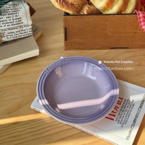 Ceramic Pet Feeding Water Bowl Large Diameter