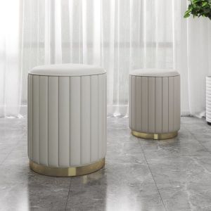 เก้าอี้แต่งหน้าทรงกลม โซฟา ตู้เสื้อผ้า รูปตัว Z ขนาดเล็ก สไตล์โมเดิร์นเรียบง่าย เก้าอี้สำหรับนอนในห้องนอน