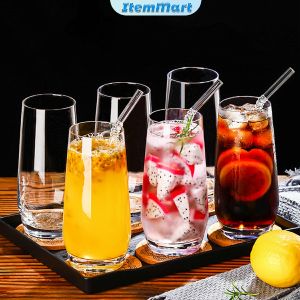 ItemMart 1Pc Transparent glass cup 360ml for Red or White Wine Juice Banquet Party Bar Wedding