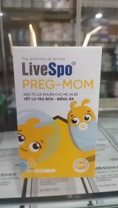 Men tiêu hóa Pregmom bào tử lợi khuẩn cho bé - Hỗ trợ giảm táo bón tiêu chảy rối loạn tiêu hóa cho bé yêu - Hộp 20 ống