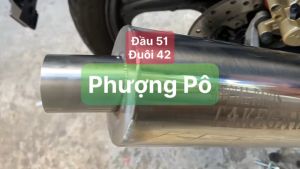 ⚡️FREESHIP⚡️ SET Pô lon CBR kiểu chữ Thái inox 304 + Cổ 2 khúc cho WAVE-DREAM-CUP-SIRIUS-EX-WINNER-RAIDER-SATRIA...vv