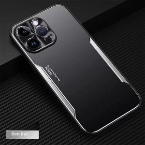 Ốp Bảo Vệ Ống Kính Bằng Kim Loại Sang Trọng Chống Sốc Cho iPhone 15/14/13/12/11 Pro Max Plus Mini X XS Max XR 7 8 Plus - Vỏ Chống Trượt Chống Trầy Xước Chống Bụi
