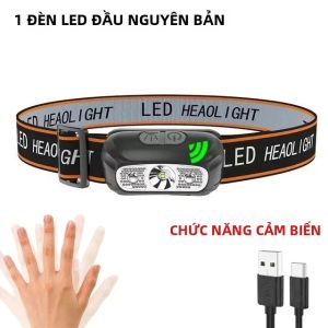 Đèn Pin LED Có Thể Sạc Lại Đèn Pha Zoom Đèn Đội Đầu Cắm Trại Đèn Săn Bắn Câu Cá Nguồn Sáng Ngoài Trời Với Chế Độ Cao/Trung Bình/Thấp