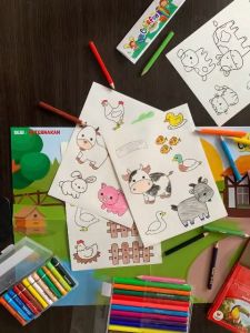 Colorfun Educational Sticker - Paket Hemat Mainan Edukasi Anak Mewarnai Gambar Stiker Tempel