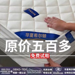 Hilton China Quilted Fitted Sheet Thickened Cotton Non-Slip Bedspread Simmons Mattress Cover Dust Cover