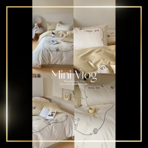 M.O.V. IMAGINARY FRIENDS | EMBROIDERY COTTON SATEEN 1000TC CONTRAST COLORS | DUVET SET | BEDLINEN | SHEET SET | BEDSHEET
