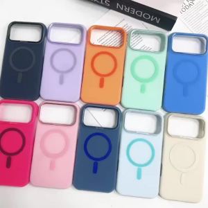 szhaiyu | Luxury Liquid Silicone Magnetic For Magsafe Shockproof Case For iPhone 18 17 Pro Max Air 16 15 14 Plus 13 12 Protect Cover Funda