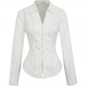 Áo Sơ Mi Trắng Thanh Lịch Cho Nữ Mùa Thu 2025 Mới Cao Cấp HRG Style Áo Sơ Mi Dài Tay Cổ Polo Thoáng Khí Thoải Mái