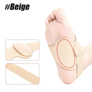1PCS Plantar Fasciitis Relief Arch Support Braces – Adjustable Bands with Gel Pads | Non-Slip Barefoot Inserts for Flat/High